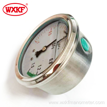 stainless steel glycerineoil filled pressure gauge